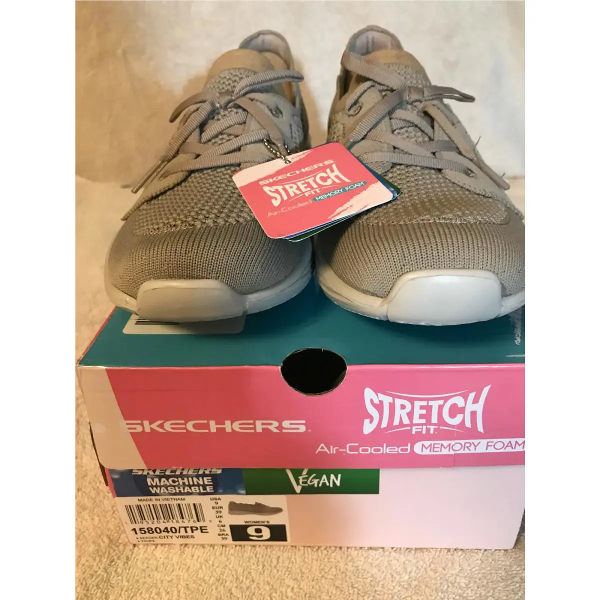 Skechers shoes - Seager City Vibe Memory foam - Taupe 8