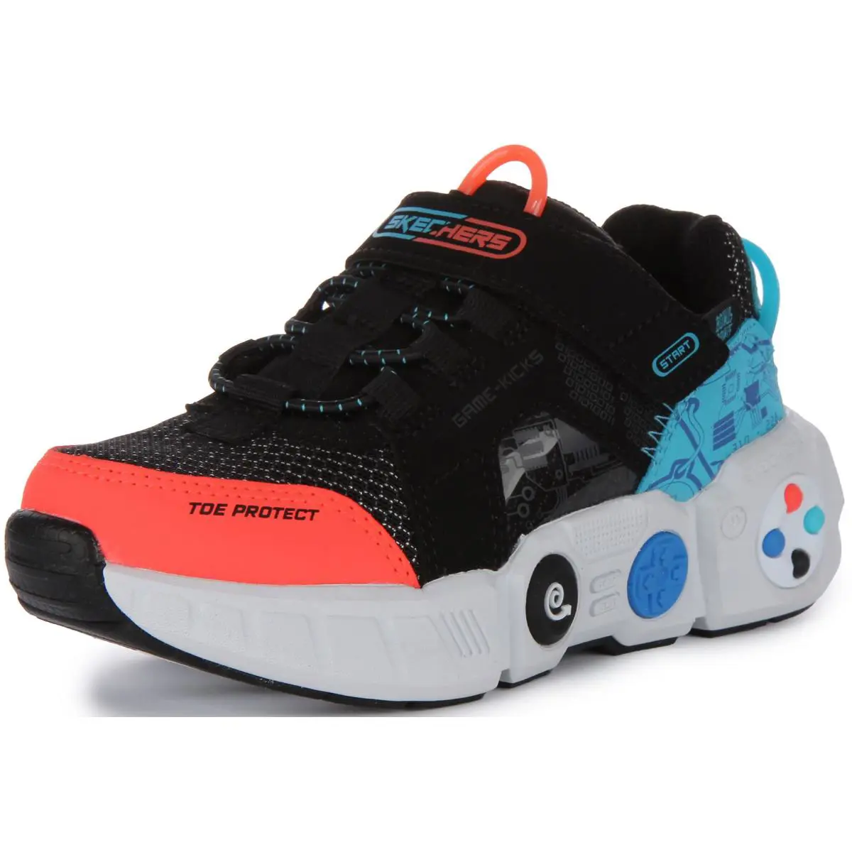 Skechers shoes - BLACK MULTI 4