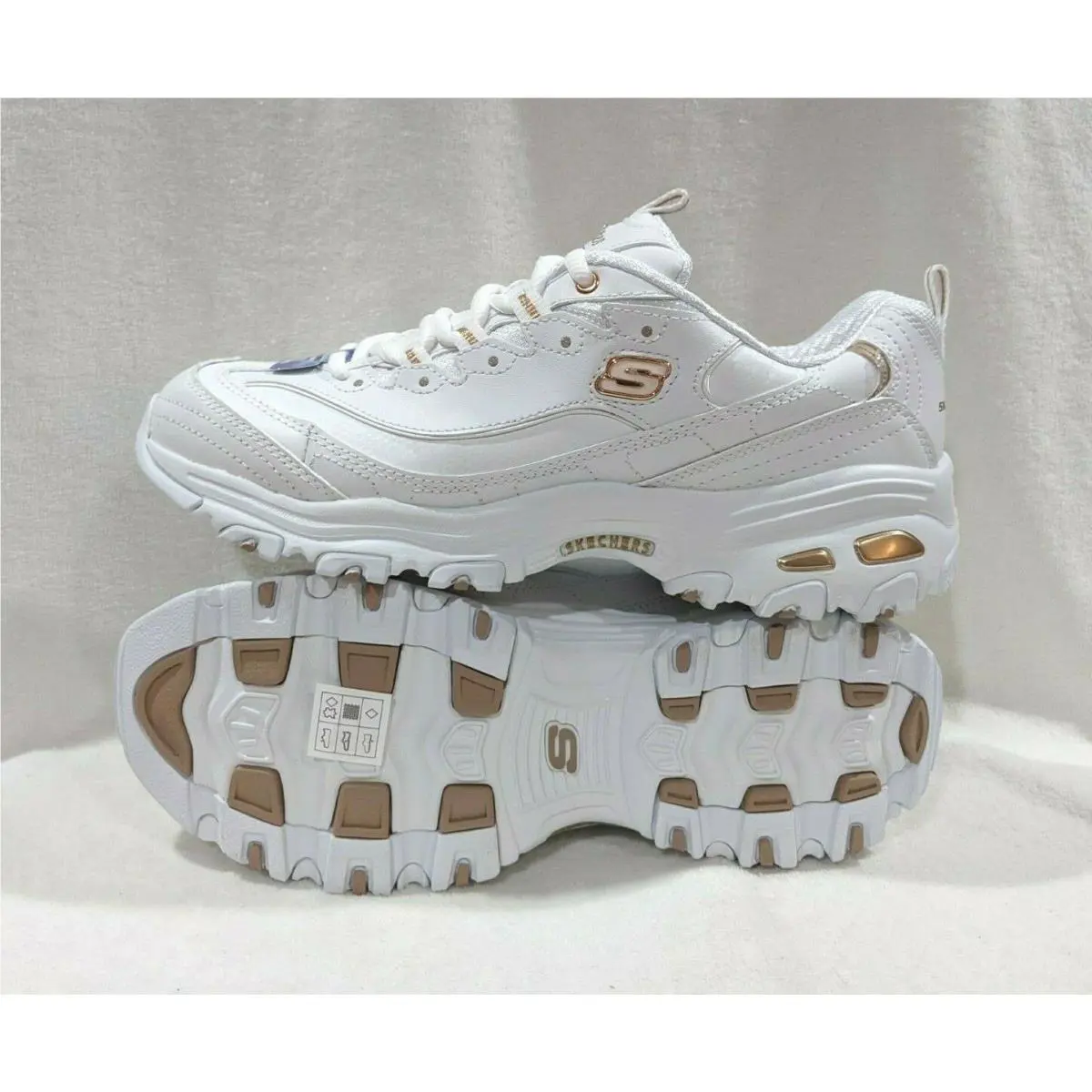 Skechers shoes - Skechers D`Lites Fresh Start - Fresh Start - 11931EW/WTRG - White/Rose Gold 0