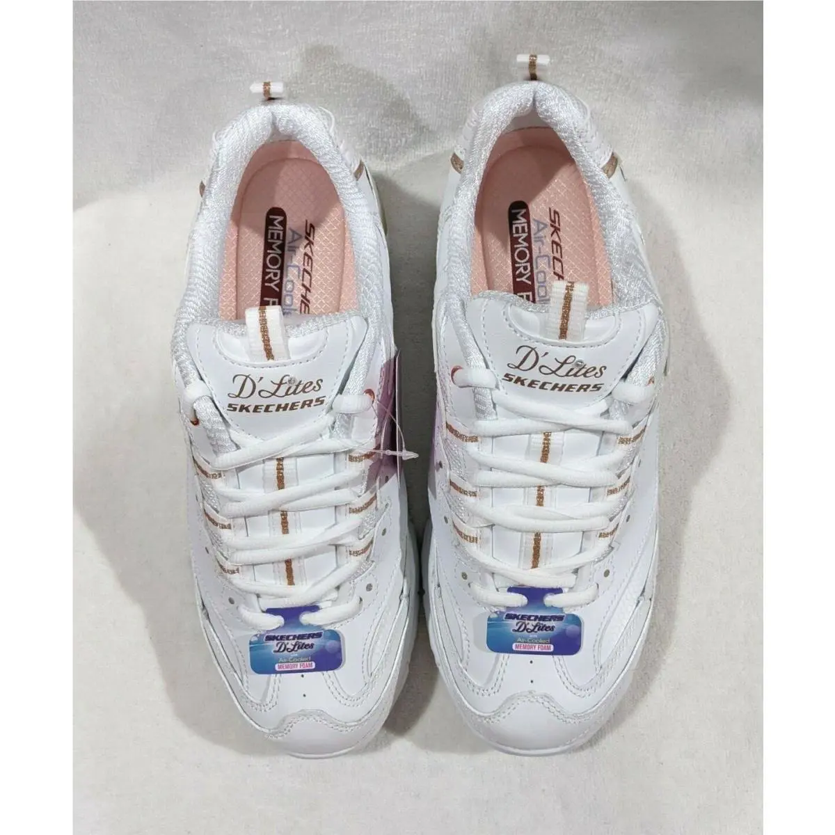Skechers shoes - Skechers D`Lites Fresh Start - Fresh Start - 11931EW/WTRG - White/Rose Gold 1