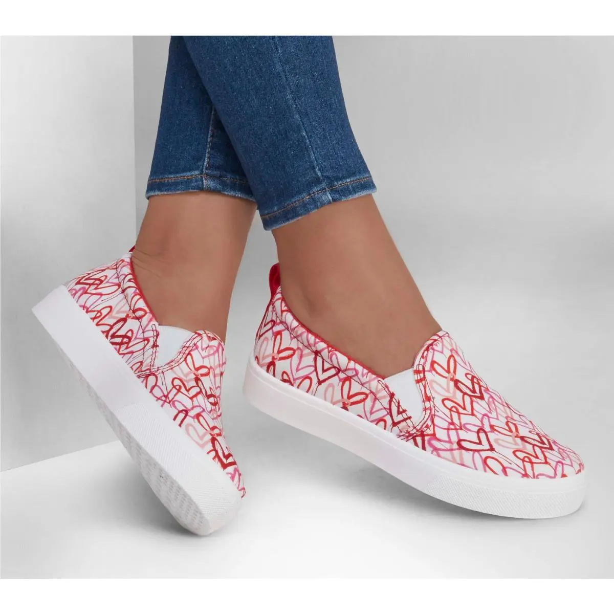 Skechers shoes - Poppy - Drippin Love - Poppy Drippin Love - 155503 - White/Red/Pink 0