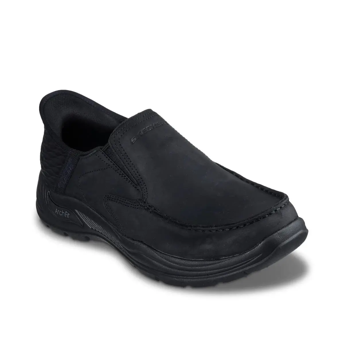 Man`s Casual Shoes Skechers Hands Free Slip - Black