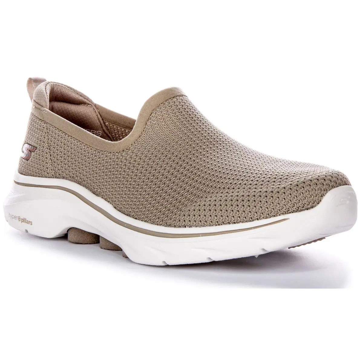 Skechers Go Walk 7 Ivy Easy Laceless Vegan Women Sneakers Taupe US 6 -11 - TAUPE