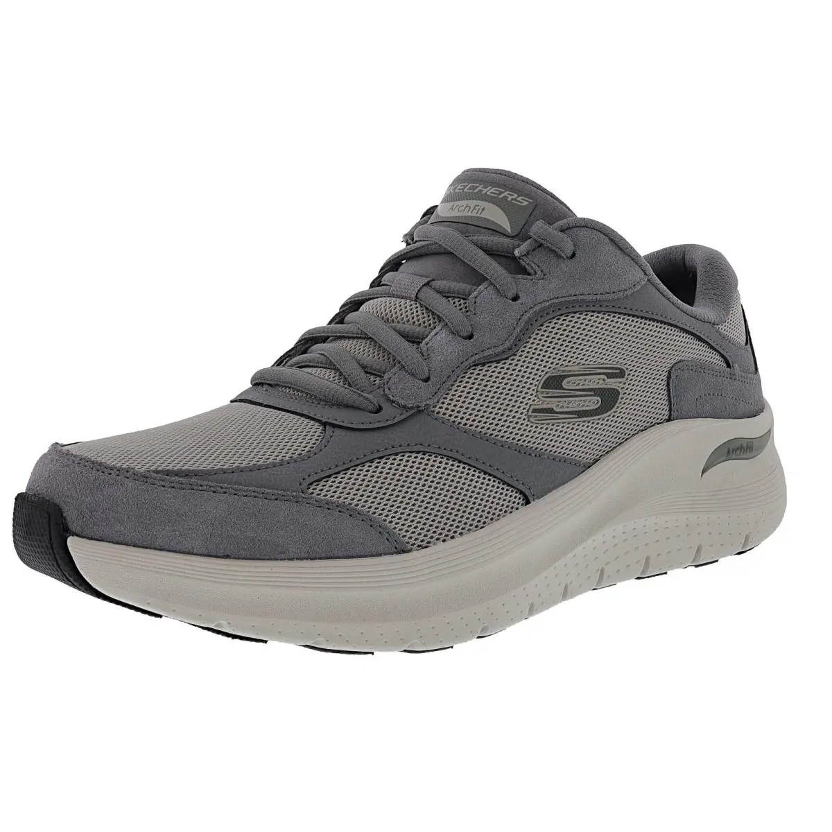 Skechers Men`s Arch Fit 2.0 - The Keep 232702WW/GRY 4E Wide Width Walking Shoes - GREY