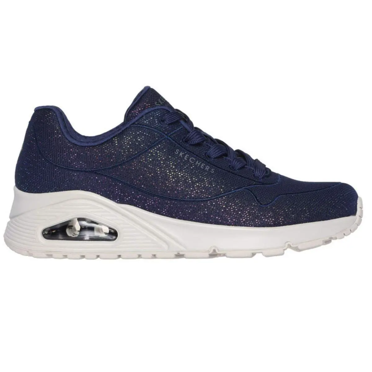 Skechers Women`s 177023 Uno-coruscate Navy Casual Shoes