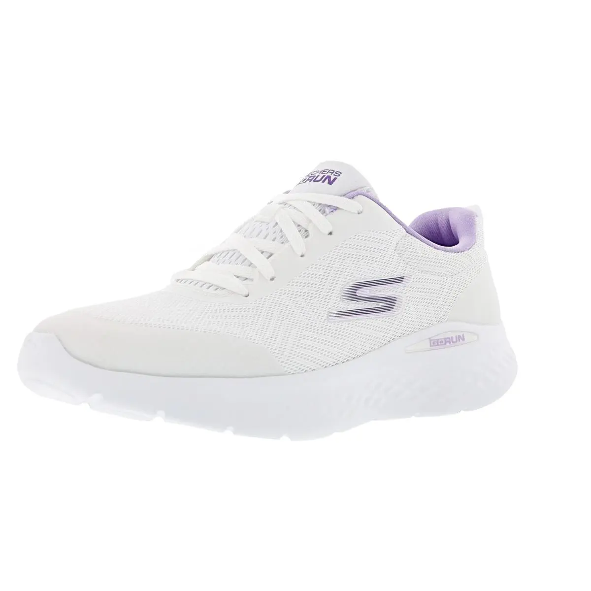 Skechers shoes - GO RUN LITE - RUN LITE - 129425WPR - WHITE / PURPLE 4