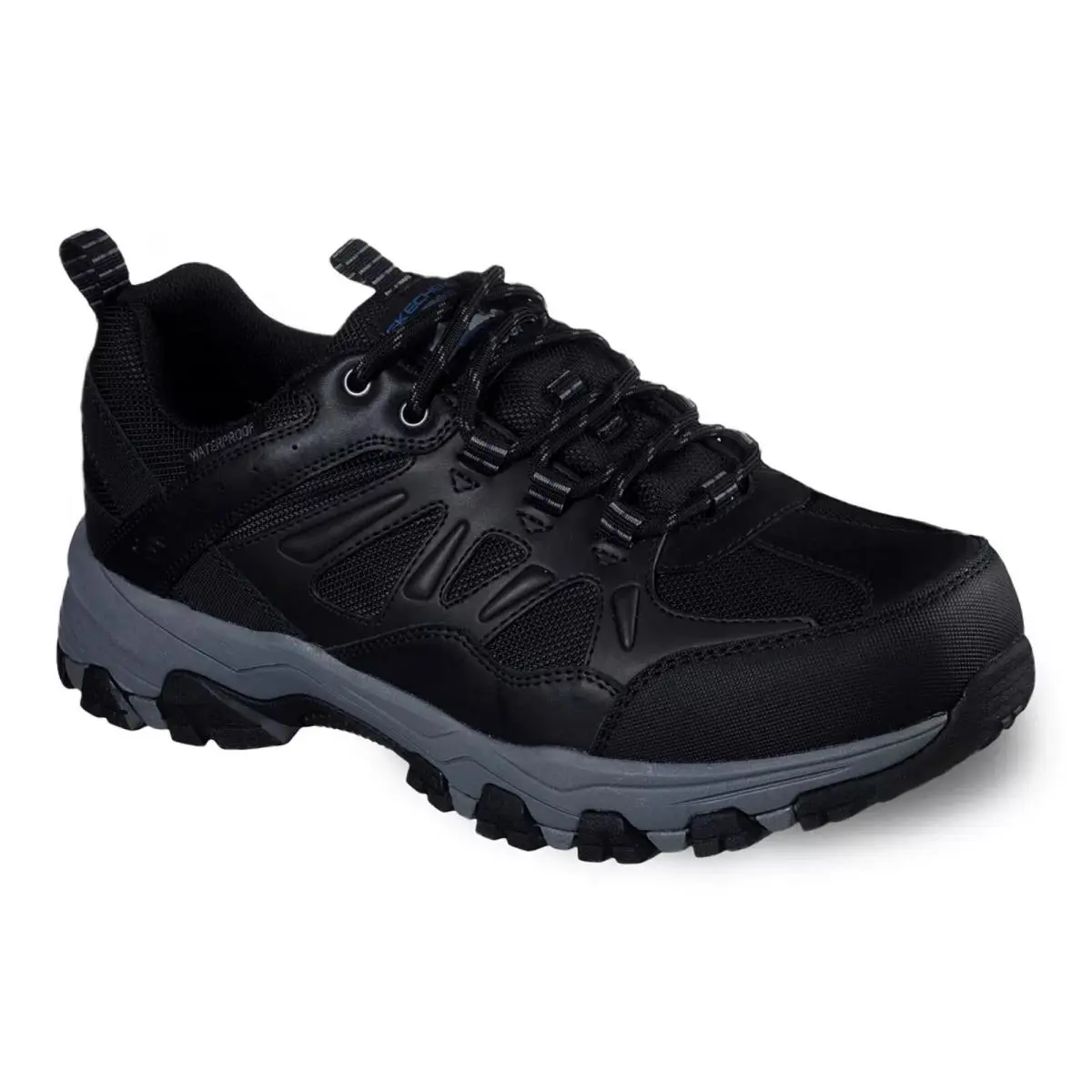 66275/BLK Black Skechers Selmen Enago Waterproof Hiking Men`s Shoes - Black