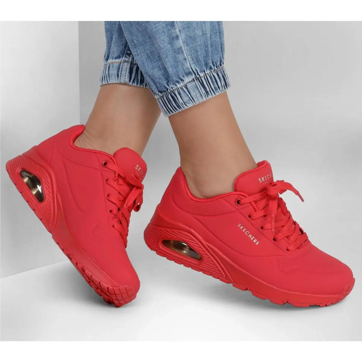 Skechers shoes - Uno - Stand on Air - 73690 - Red 0