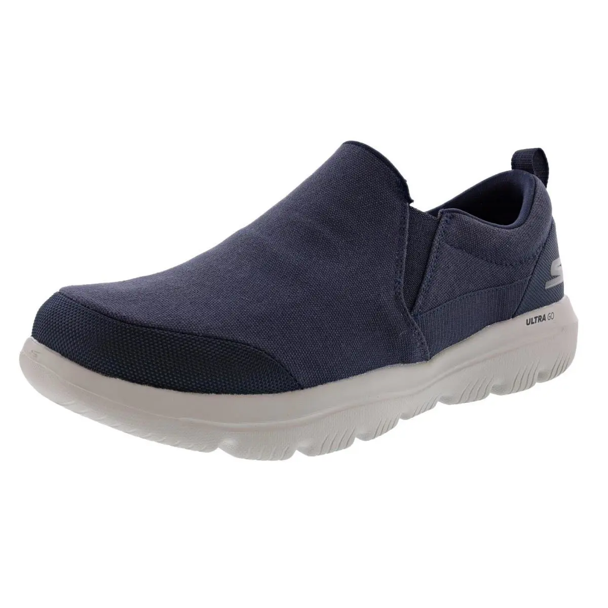 Men GO Walk Evolution Ultra-ramble 54736WW/NVGY 4E Slip-on Walking Shoe NAVY / GREY by Skechers
