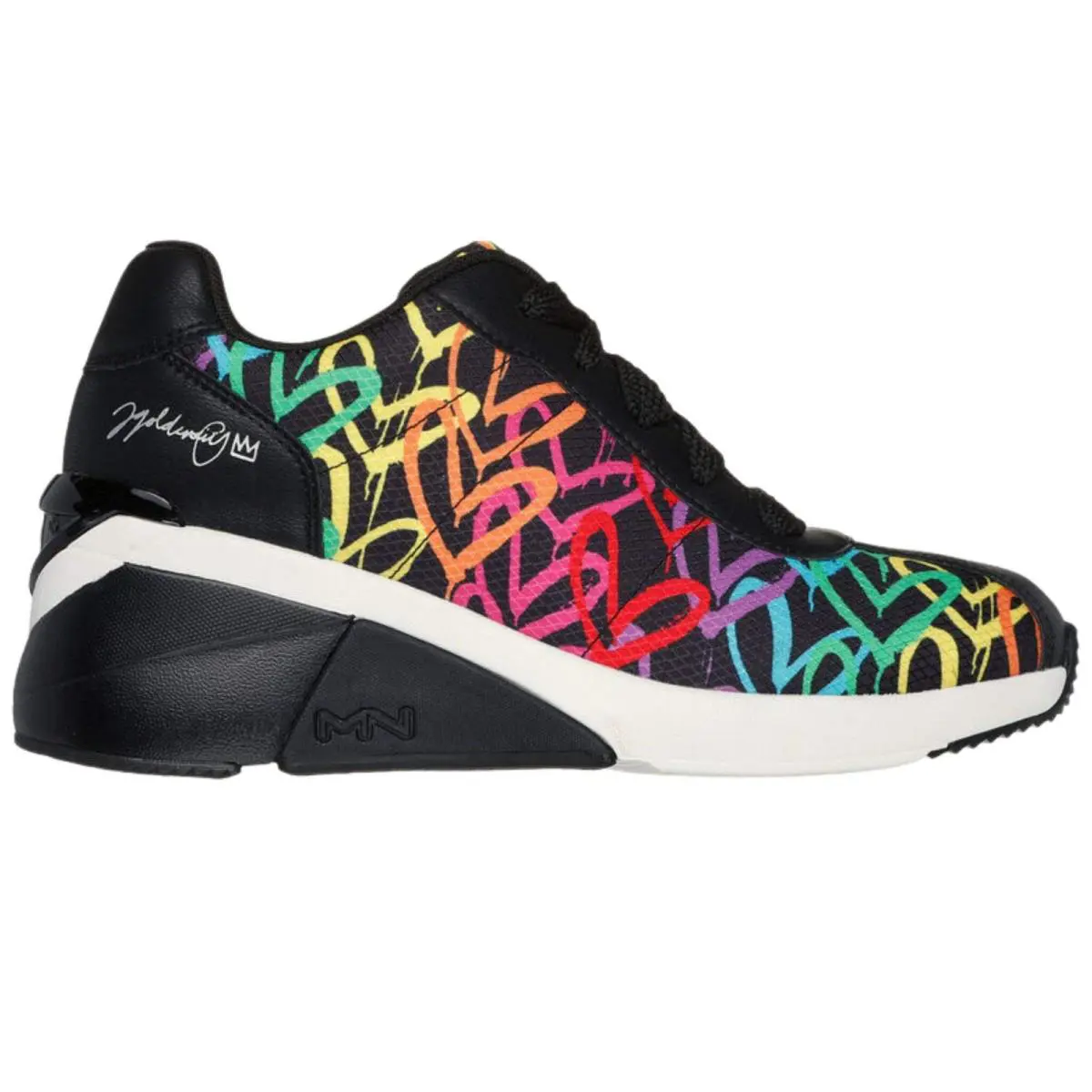 Skechers shoes - A Wedge Heart Of Hearts - 177678 - Black / Multi 2