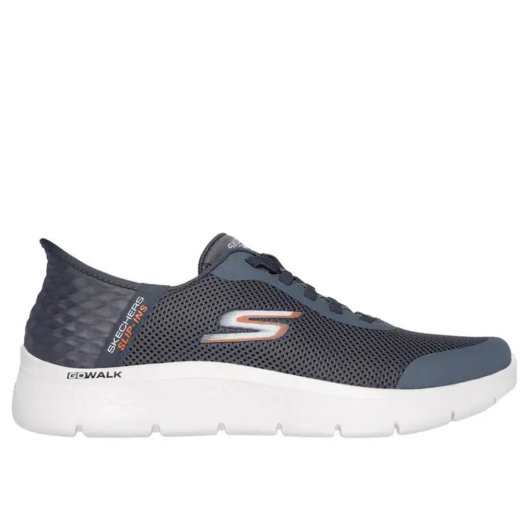 Skechers Go Walk Flex Hands Free Gray Slip-ins Sneaker Men`s Sizes 7-14/NEW - Gray