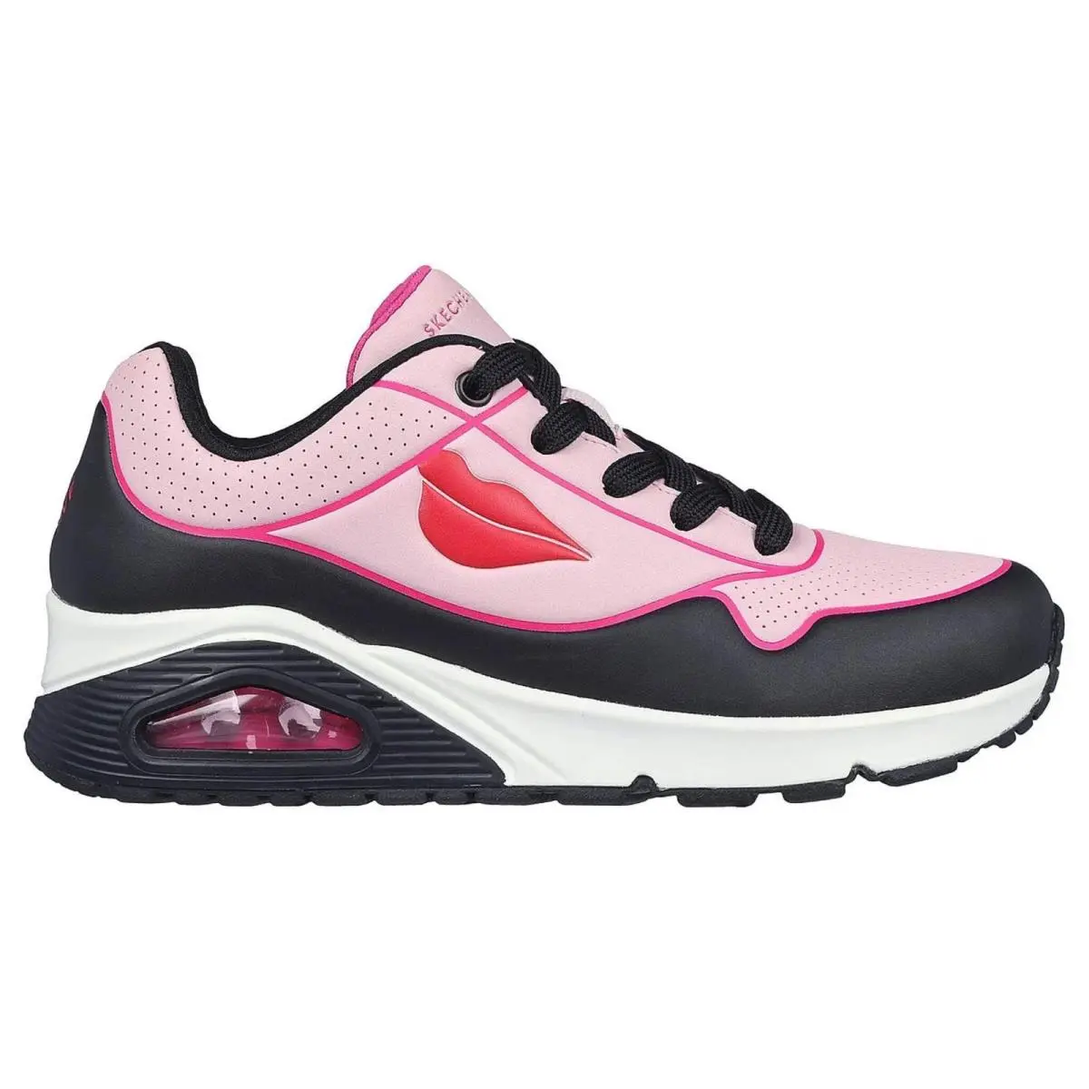 Skechers shoes - UNO Beso - UNO Beso - 177998-BKPK - Black / Pink 3