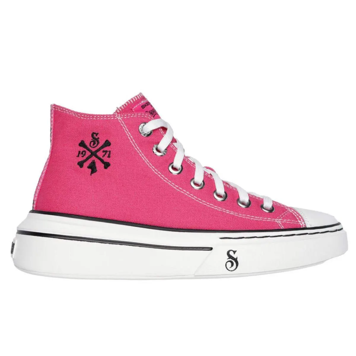 Skechers Women`s 186030 Snoop One Doggy Bonez Pink Casual Shoes - Pink, Exterior: Pink