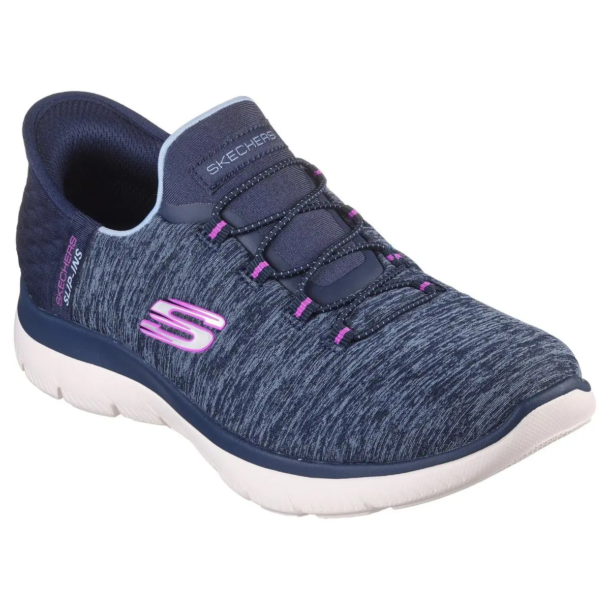 Skechers shoes - SKECHERS Slip-ins Summits Dazzling Haze - Black/Turquoise 9