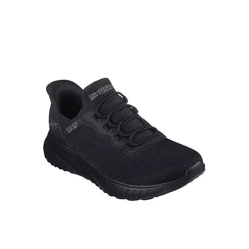 Skechers Bobs Sport Squad Chaos Women`s Slip In Slip Ons Shoes Sneaker - Black
