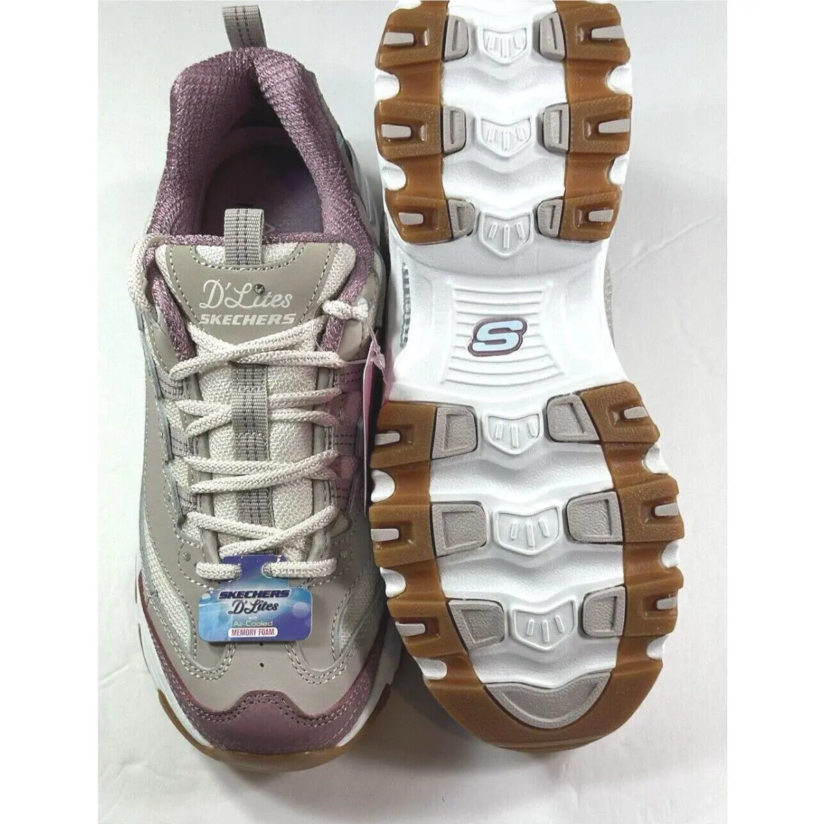 Skechers shoes - SKECHERS D`Lites - Taupe Multi 5