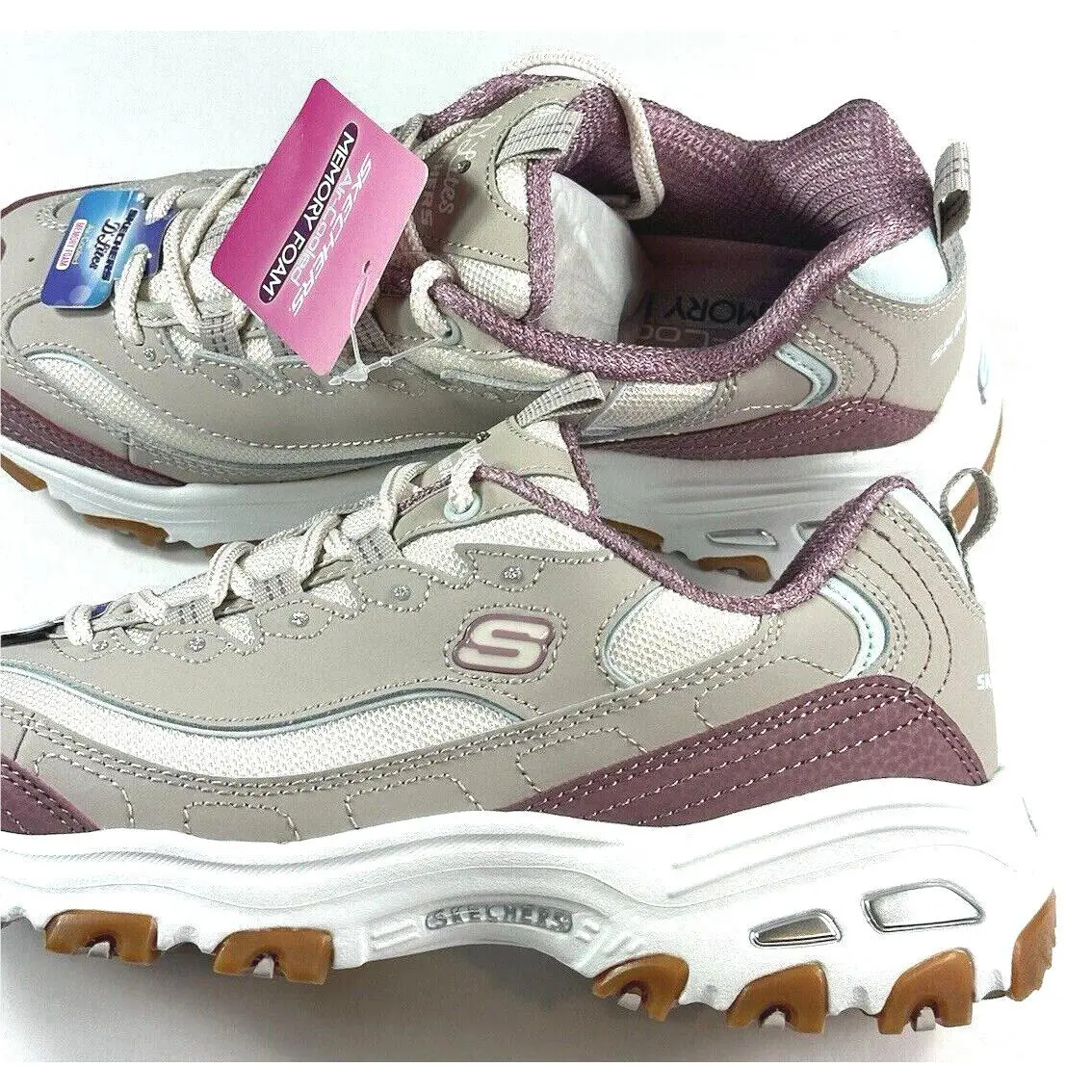 Skechers shoes - SKECHERS D`Lites - Taupe Multi 17