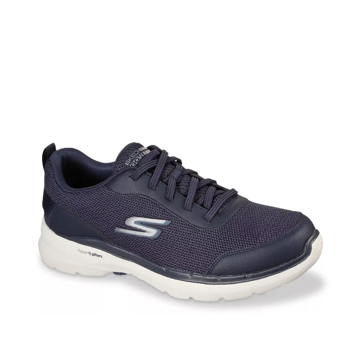 Man`s Walking Shoes Skechers Gowalk 6 Bold Knight Sneaker - Navy