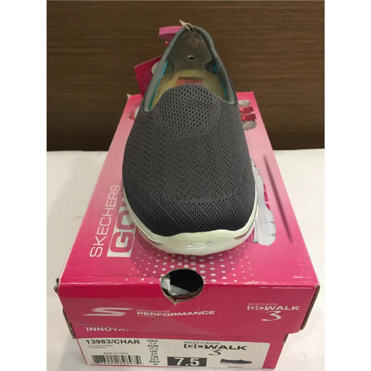 Skechers shoes - GO WALK 3 INSIGHT 13983 - 13983-BKW 13