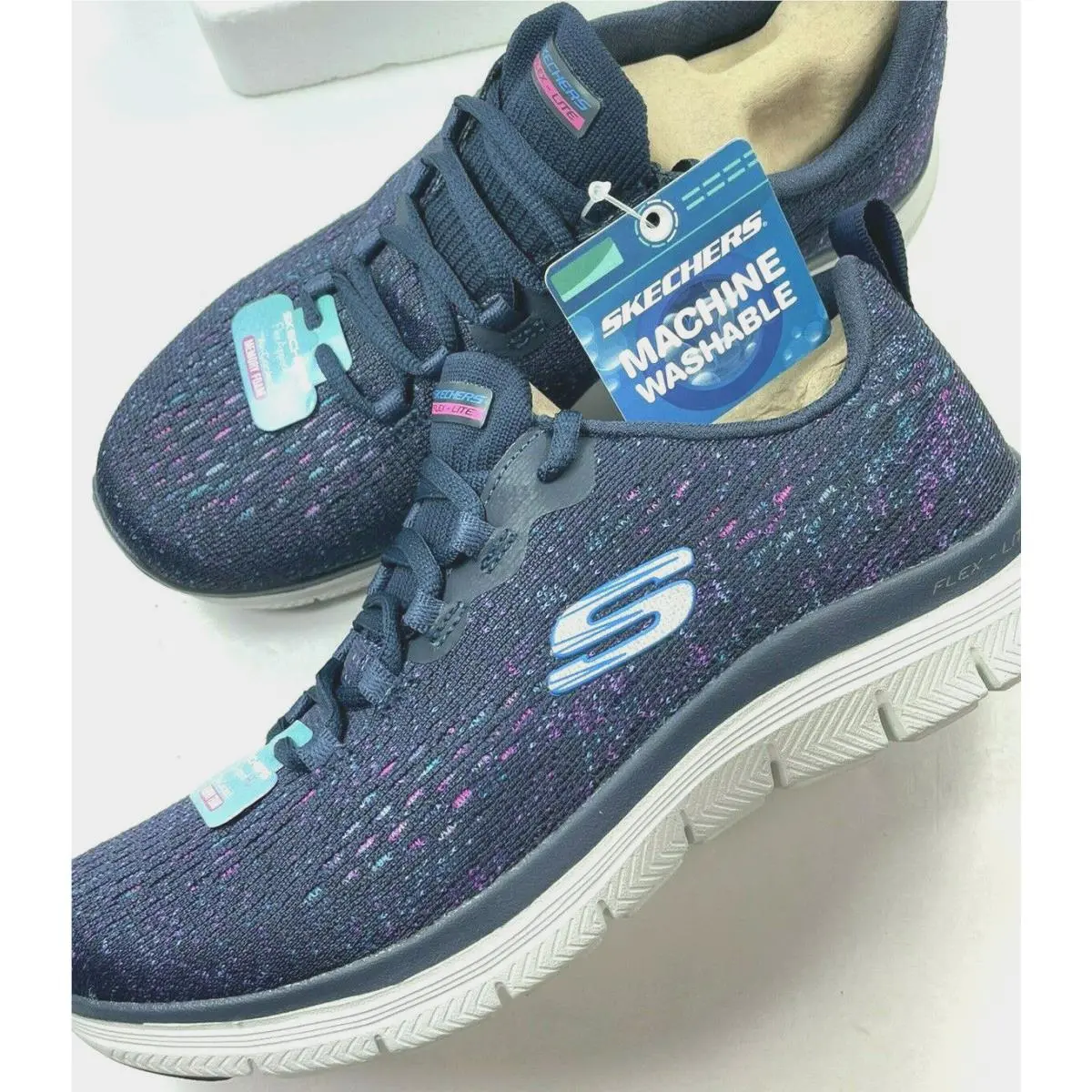 Skechers shoes - Skech-Air - Navy/Pink 1