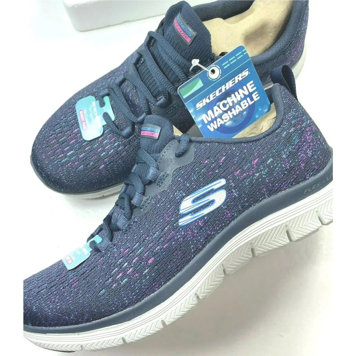 Skechers shoes - Skech-Air - Navy/Pink 3