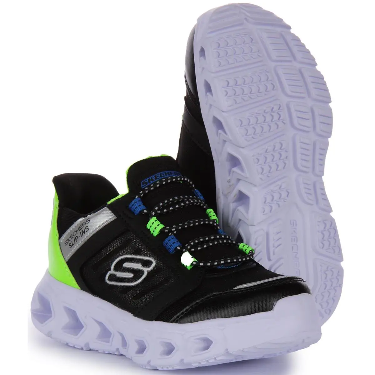 Skechers shoes - BLACK GREEN 3