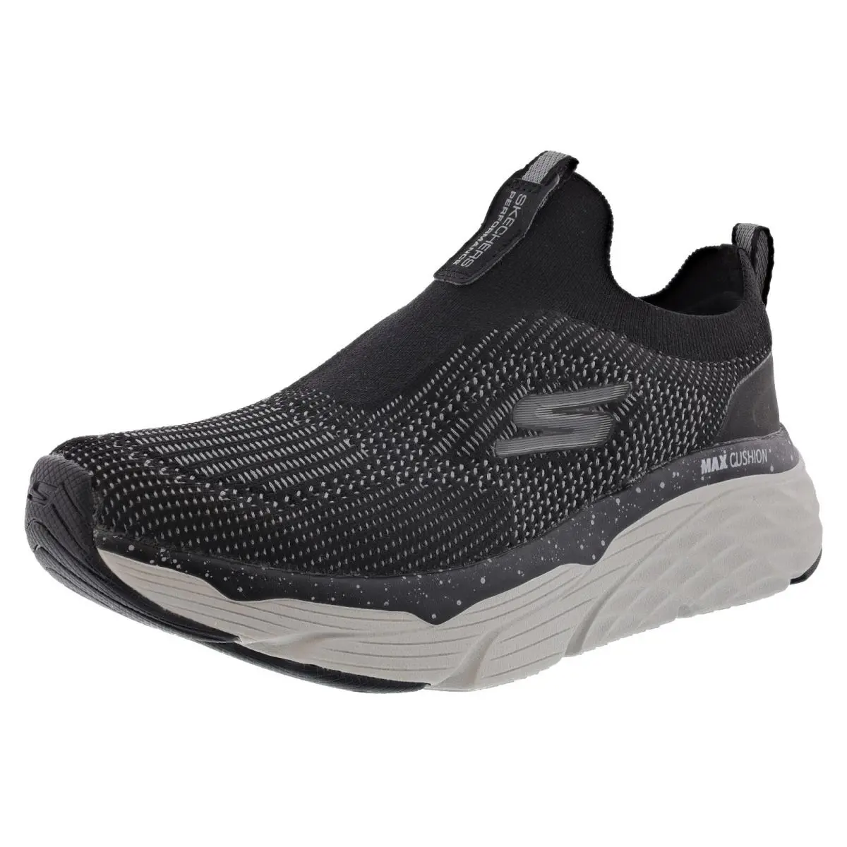 Skechers Women`s Max Cushioning Elite-promised Day 128130 Running Shoes - BLACK / GREY