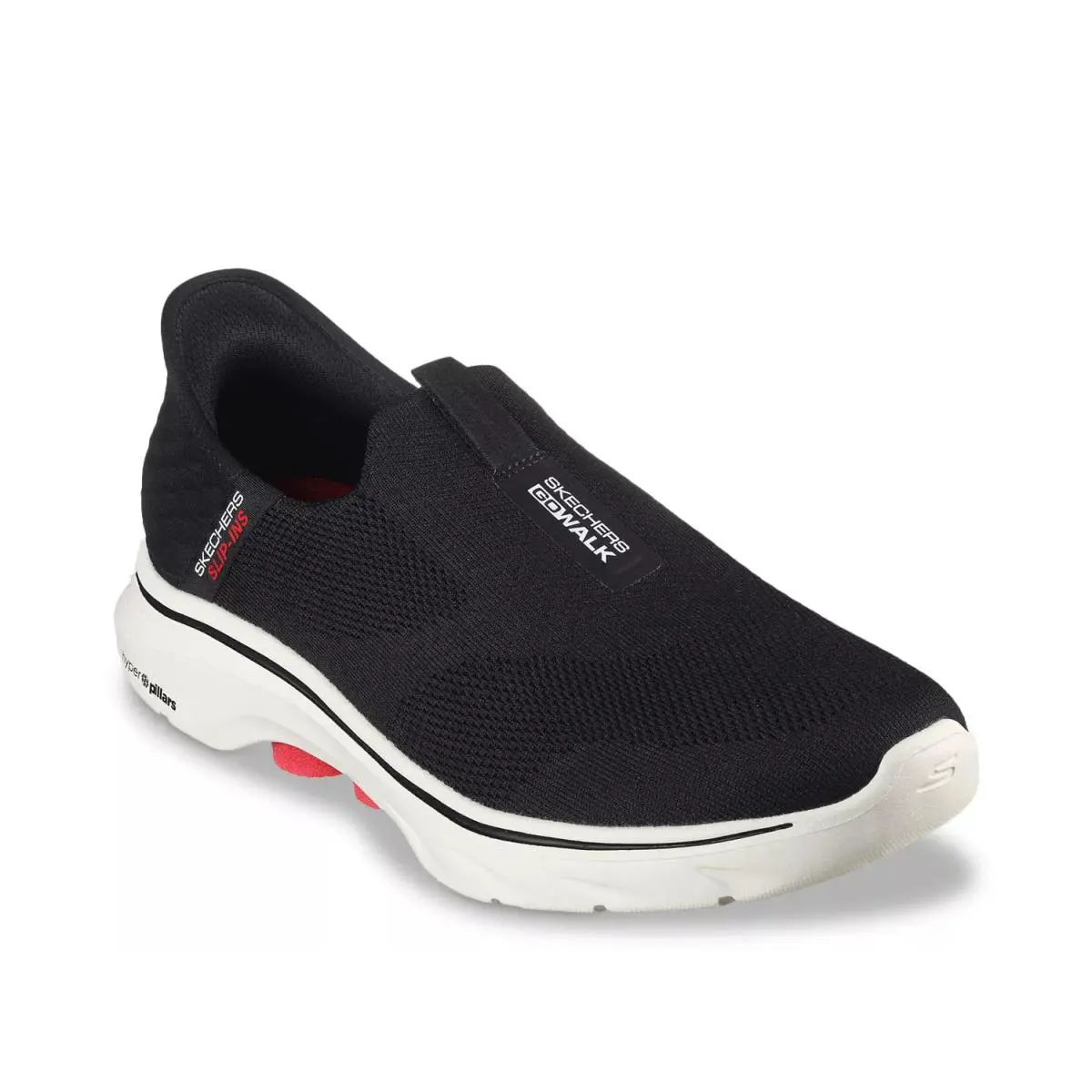 Man`s Athleisure Skechers Hands Free Slip - Black/Red