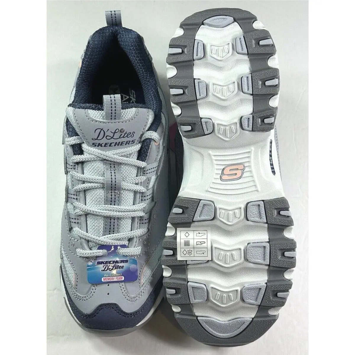 Skechers shoes - SKECHERS D`Lites - Light Blue Multi 8
