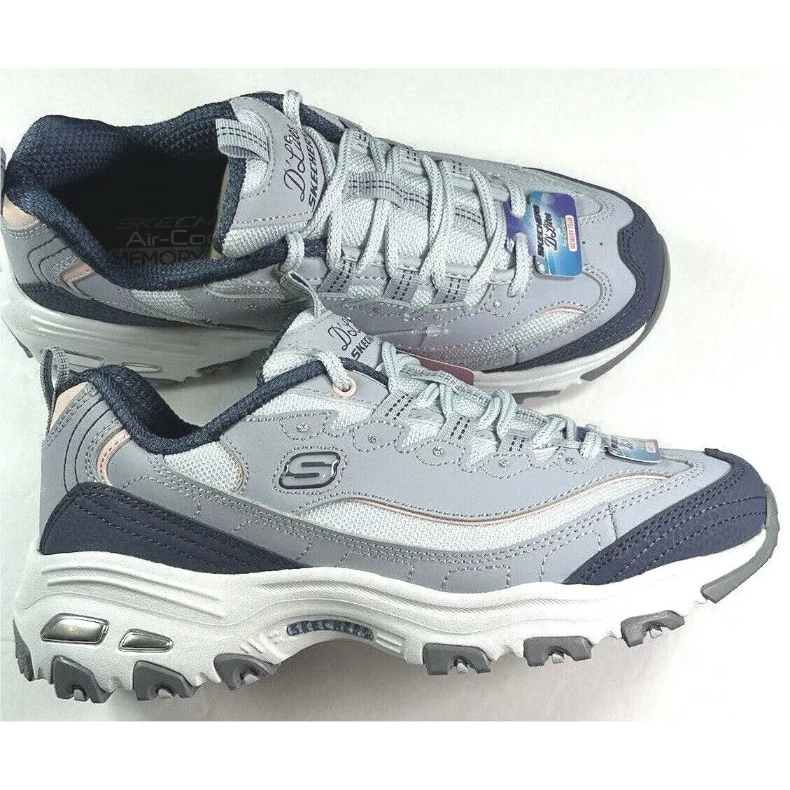 Skechers shoes - SKECHERS D`Lites - Light Blue Multi 4
