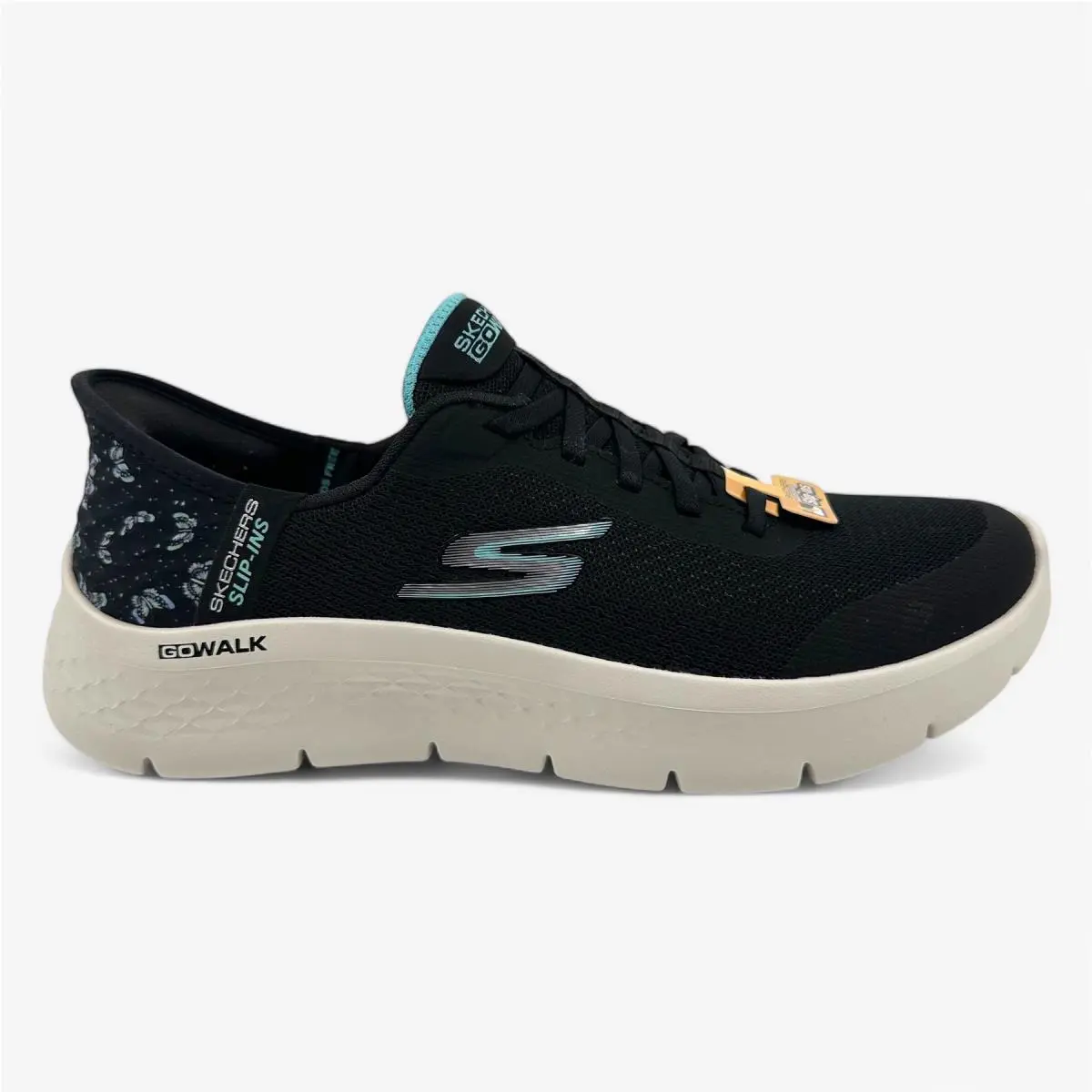 Skechers shoes - Skechers GO Walk - Walk - 124823 BKAQ - Black, Manufacturer: Black Aqua 5