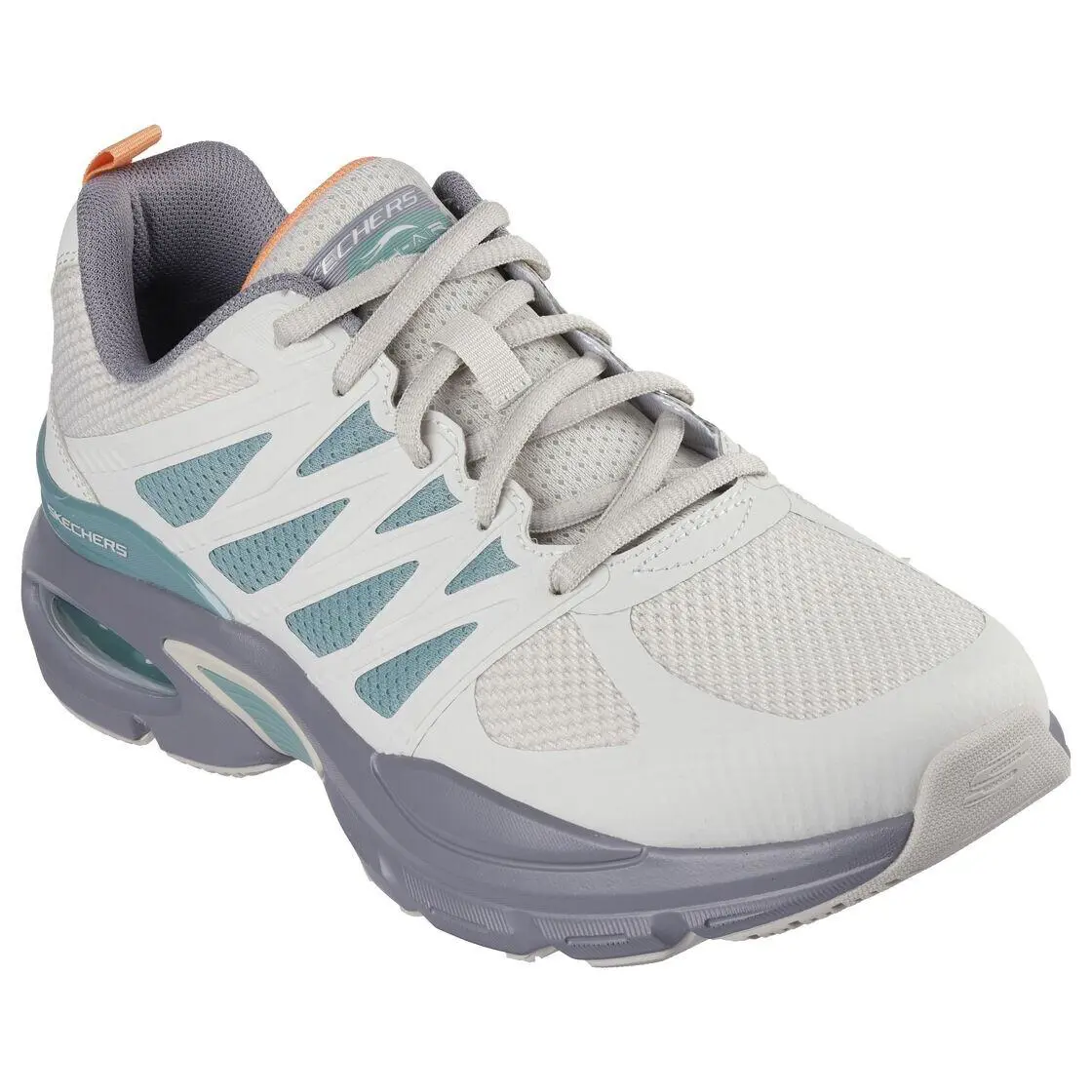 Man Skechers Skech Air Ventura Revell Sneaker Shoe 232657 Gray/green