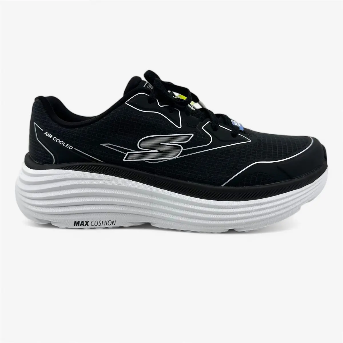 Skechers shoes - Skechers Max Cushioning - Max Cushioning - 129472 BKSL - Black, Manufacturer: Black Silver 9