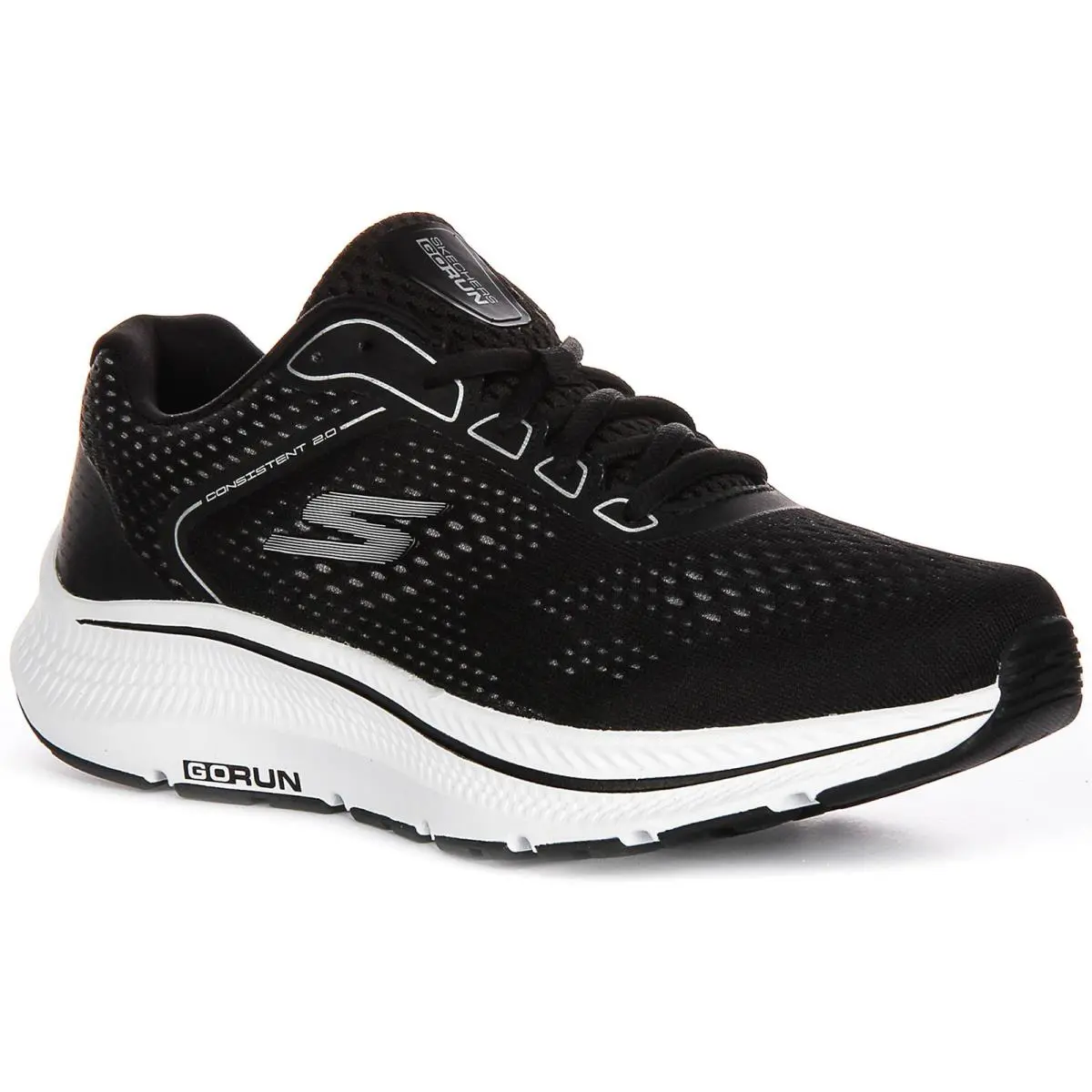 Skechers Go Run Trail Altitude 2.0 Mile Mens Sneakers Black White US 8 - 13 - BLACK WHITE