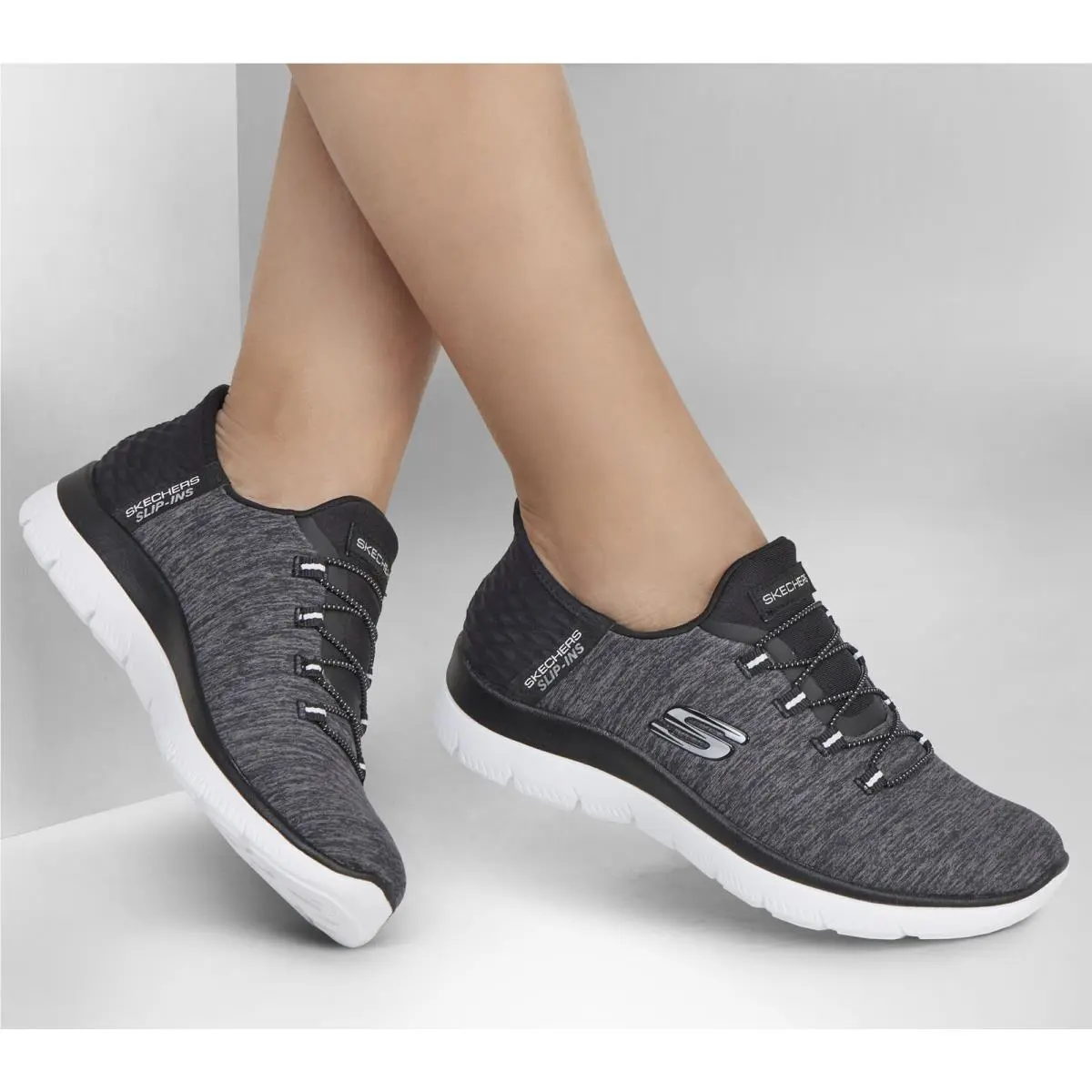 Skechers shoes - Skechers Slip Ins - Slip Ins - Black-White 4