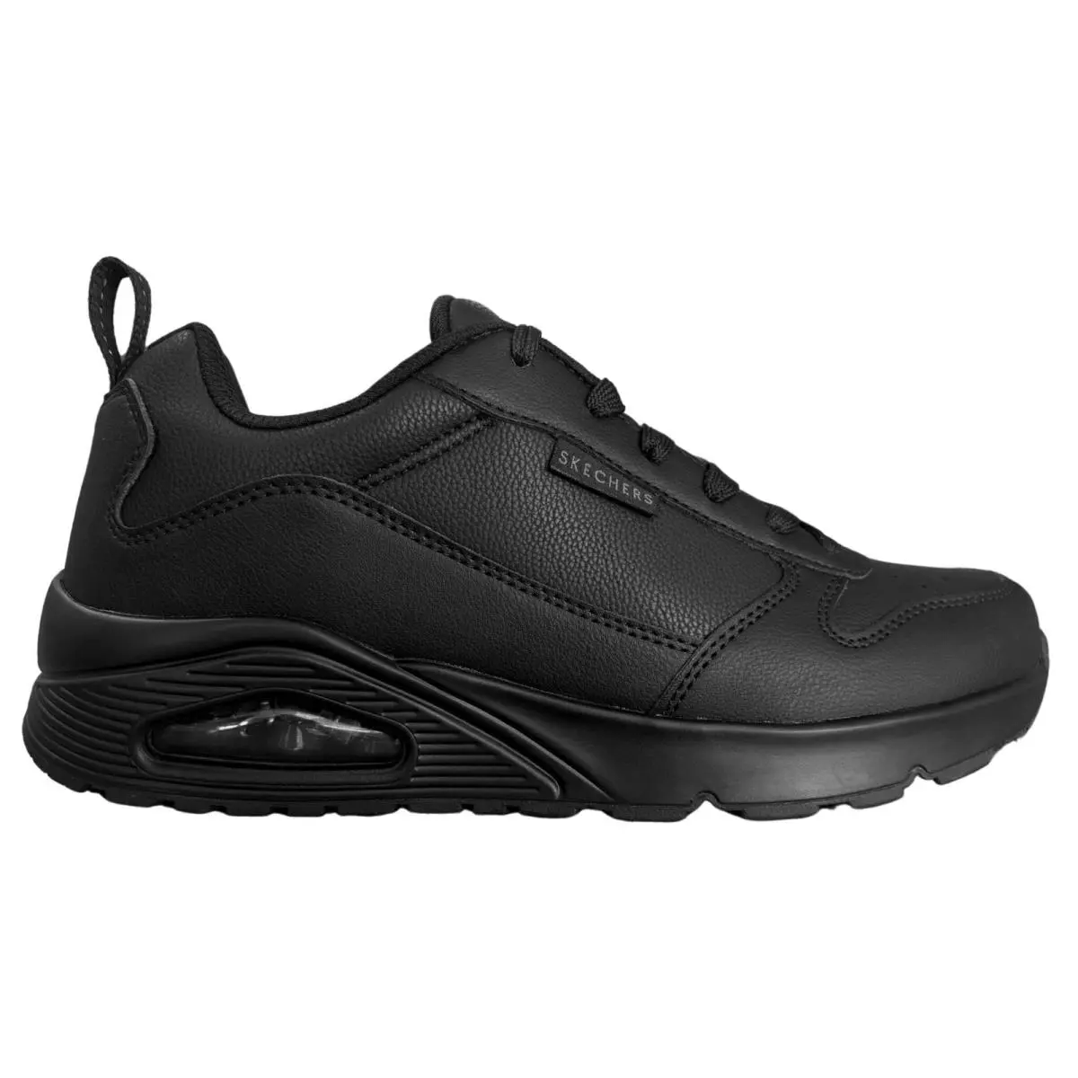 Skechers Men`s 183012 Uno Alder Black Casual Shoes - Black