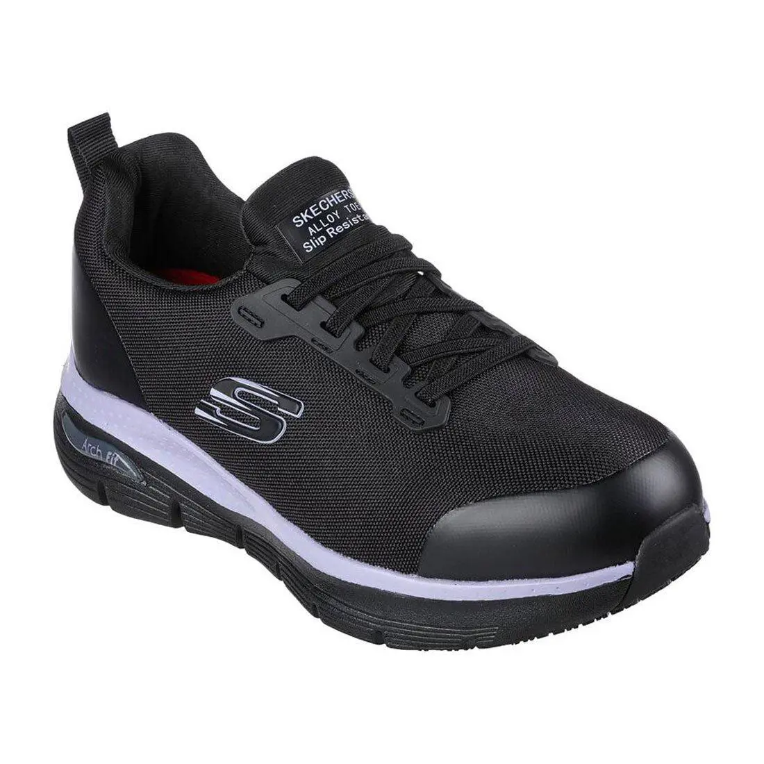 Skechers Arch Fit SR Evzan Women`s Alloy Toe Work Sneakers