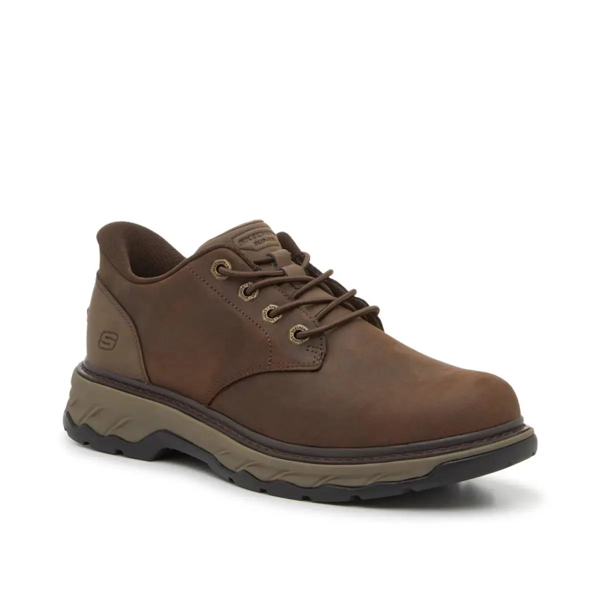 Man`s Casual Shoes Skechers Hands Free Slip - Cocoa Brown