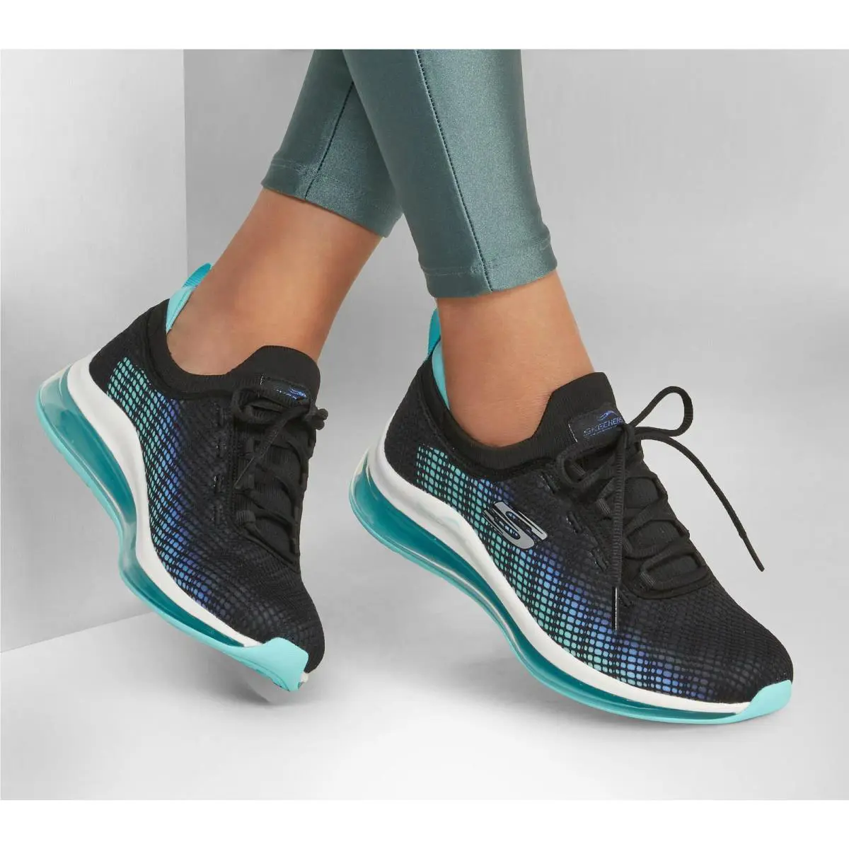 Skechers shoes - Vivid Blush - Vivid Blush - Skech Air - BLACK-BLUE 6