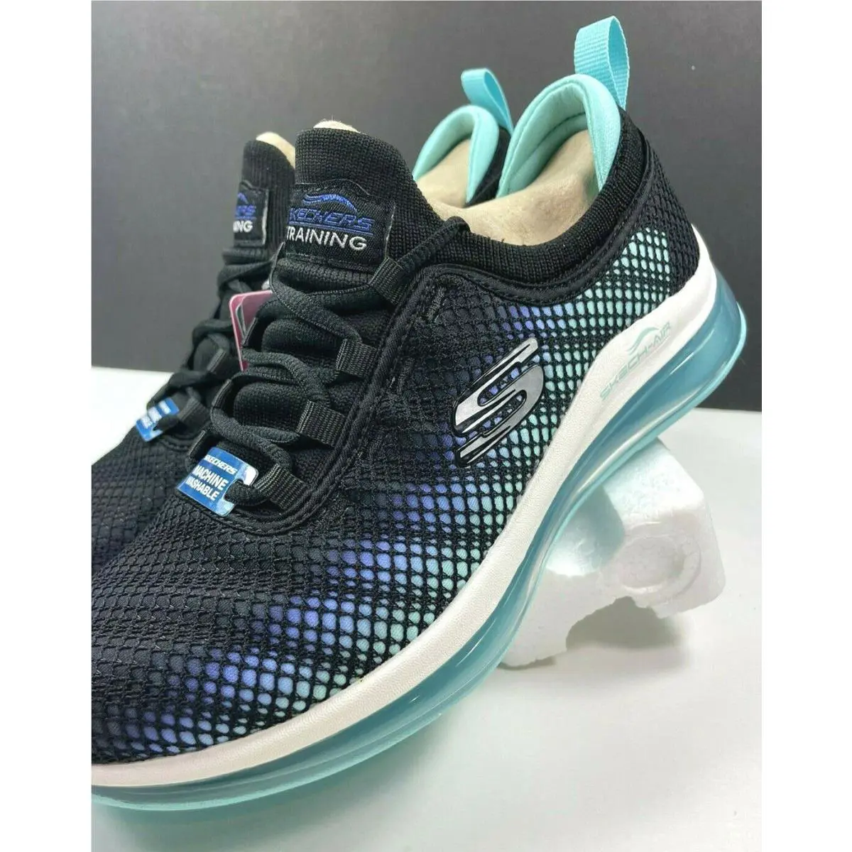 Skechers shoes - Vivid Blush - Vivid Blush - Skech Air - BLACK-BLUE 0