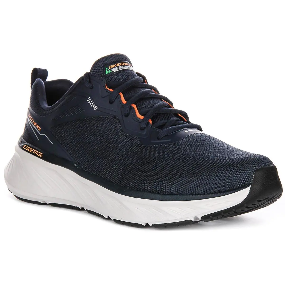 Skechers Edgeride Exxo Relaxed Vegan Cooled Mens Sneakers Navy Orange US 8 - 13 - NAVY ORANG