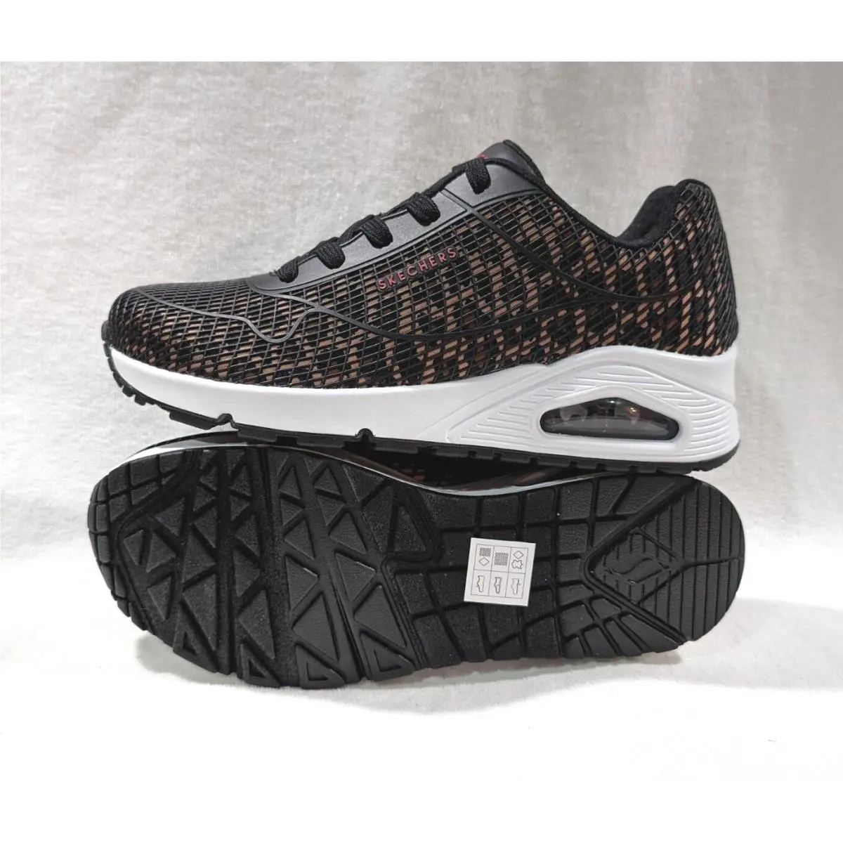 Skechers shoes - Skechers Street Uno Wild N Free - 155594 - Black/Leopard 0