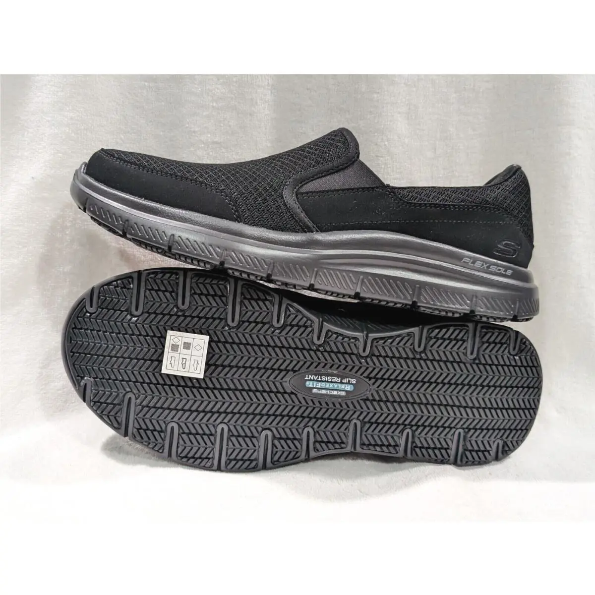 Skechers shoes - Skechers Flex Advantage SR McAllen - 77048 77048/BBK - Black 12