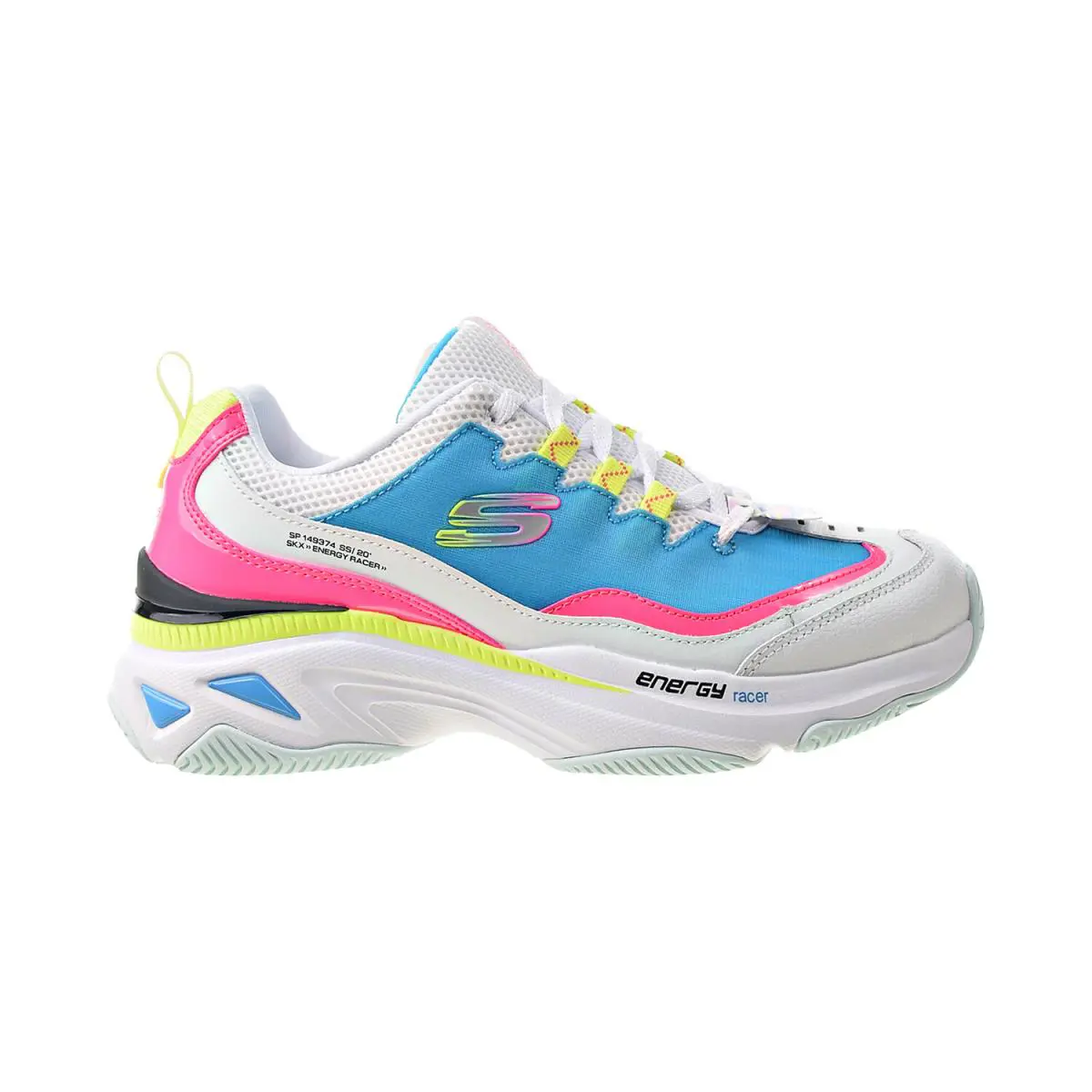 Skechers Energy Racer-she`s Iconic Women`s Shoes White-blue-pink 149374-WBLP - White-Blue-Pink