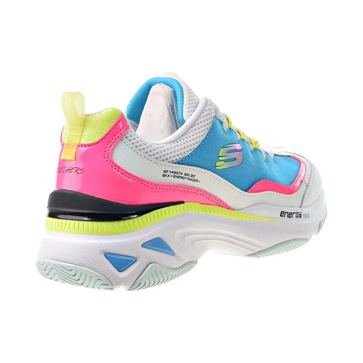 Skechers shoes - White-Blue-Pink 1