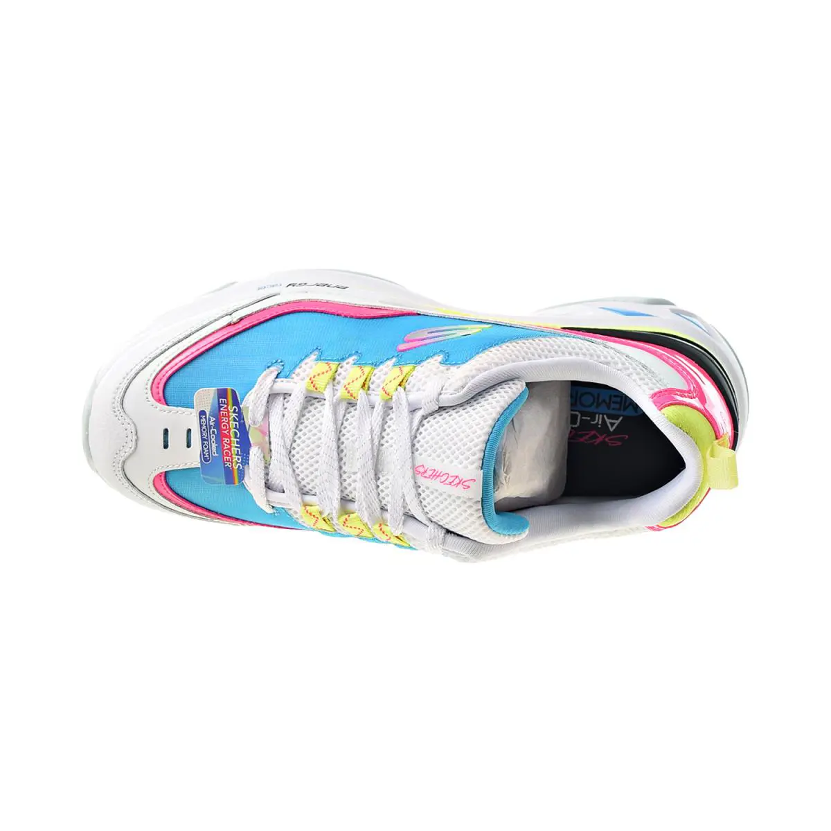 Skechers shoes - White-Blue-Pink 3