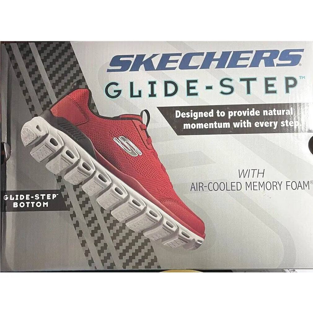 Skechers shoes - FASTEN UP - FASTEN - RED-BLACK 4