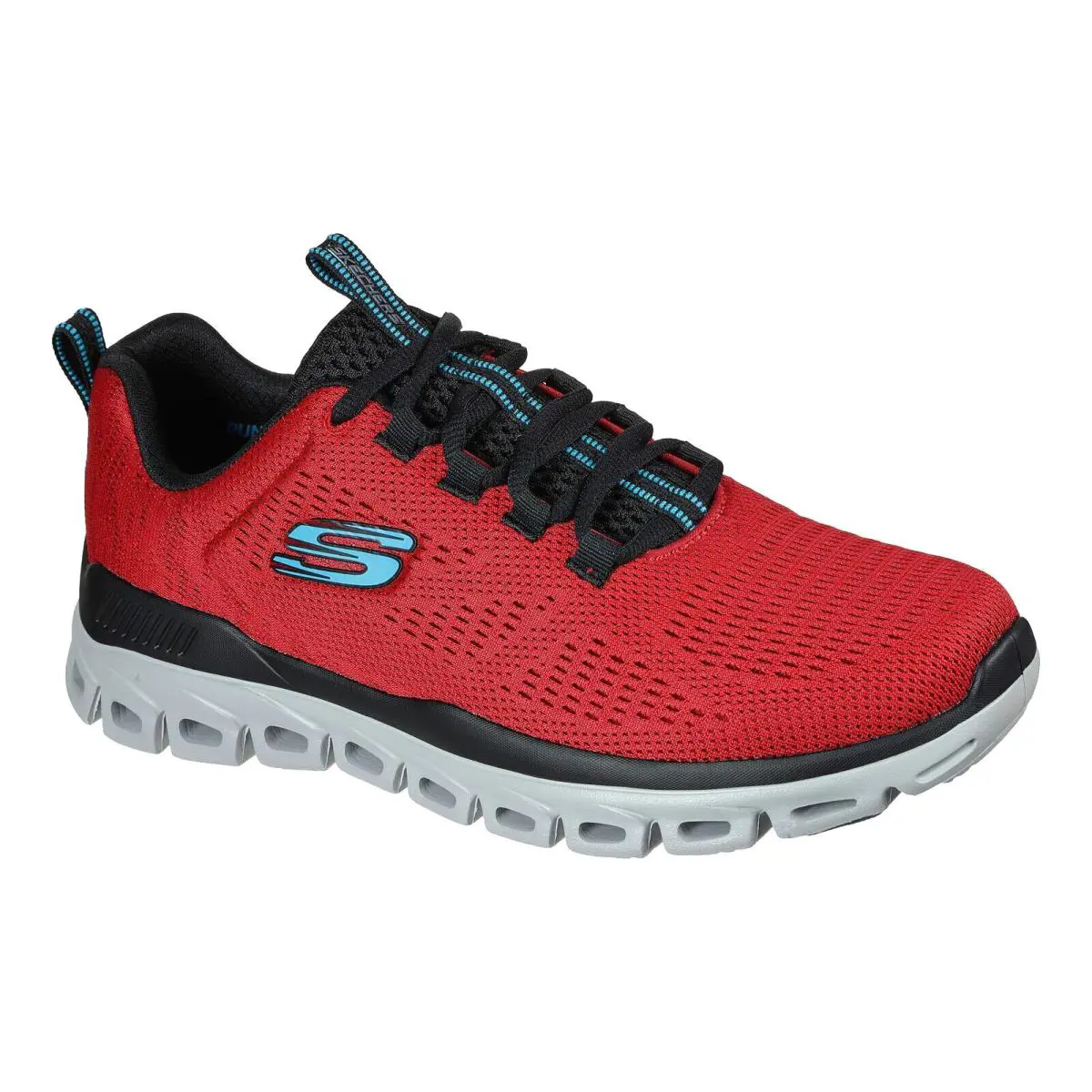 Skechers shoes - FASTEN UP - FASTEN - RED-BLACK 8