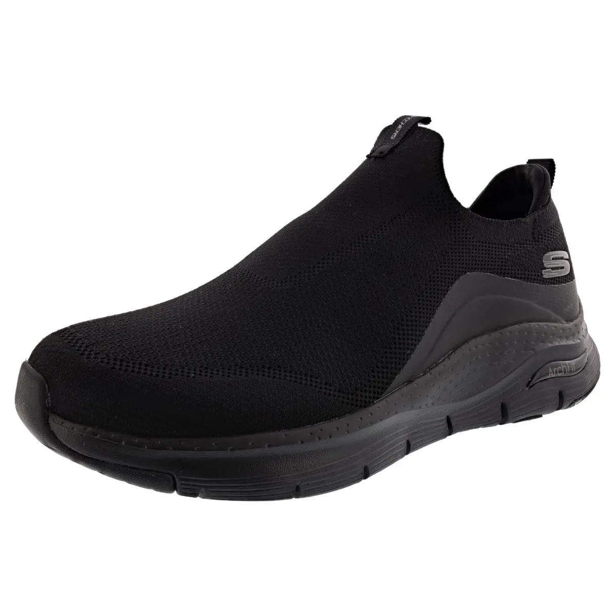 Skechers Men`s Arch Fit 232201WW 4E Width Lightweight Walking Shoes - Black