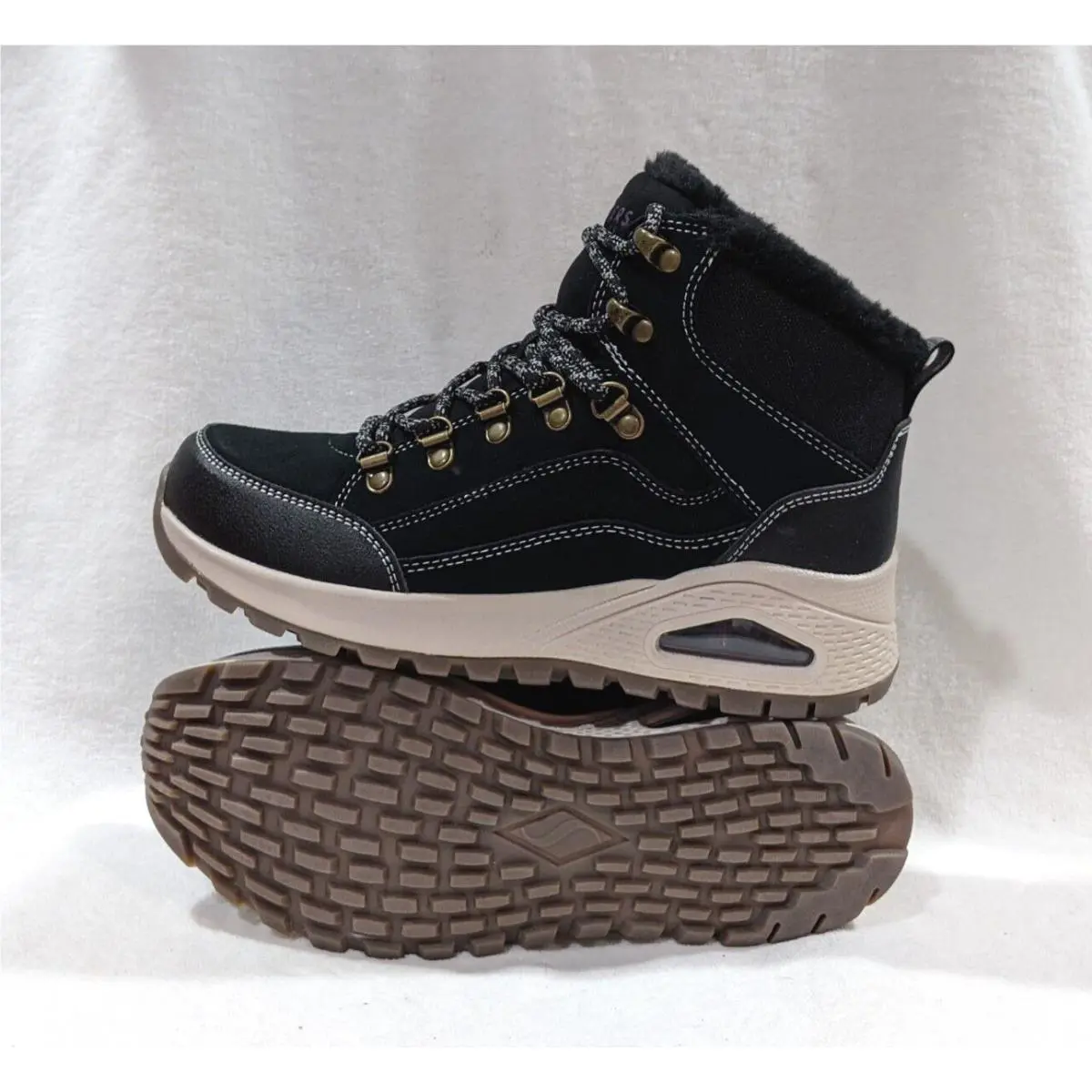 Skechers shoes - Skechers Street Uno Rugged Winter Feels - 155224 - Black 8